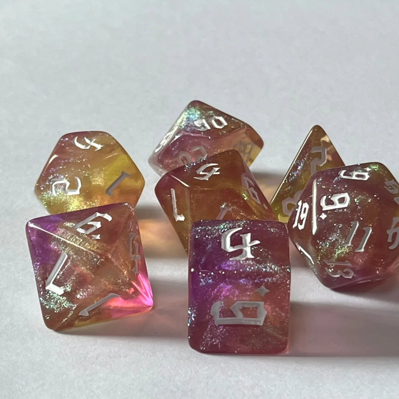 Vibrant Acrylic d20 Dice Set: Perfect for Young Adventures