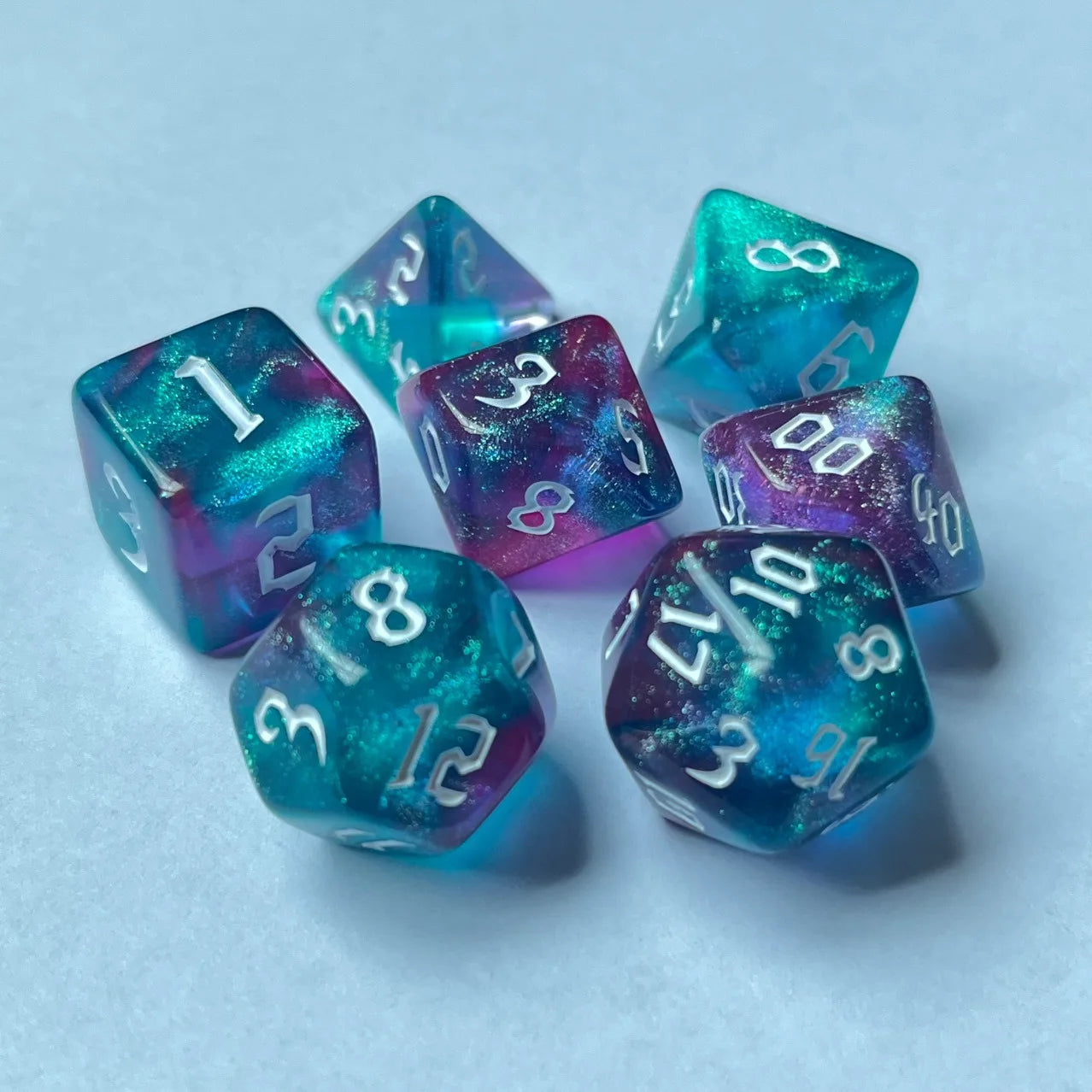 Vibrant Acrylic d20 Dice Set: Perfect for Young Adventures