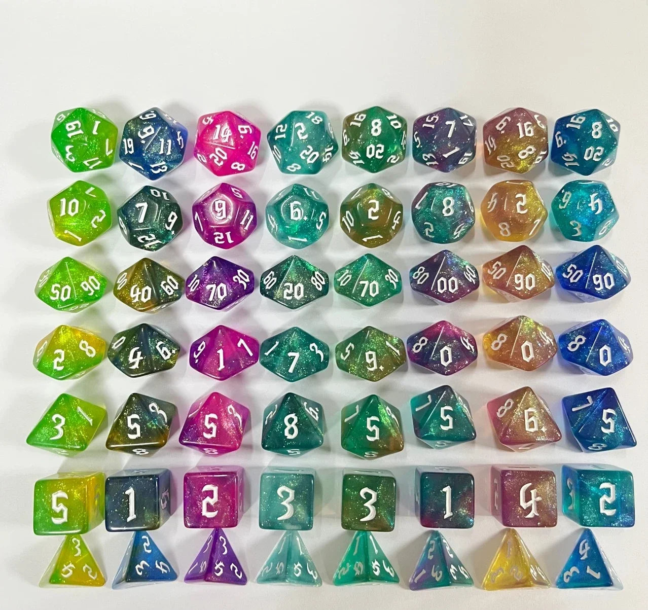 Vibrant Acrylic d20 Dice Set: Perfect for Young Adventures