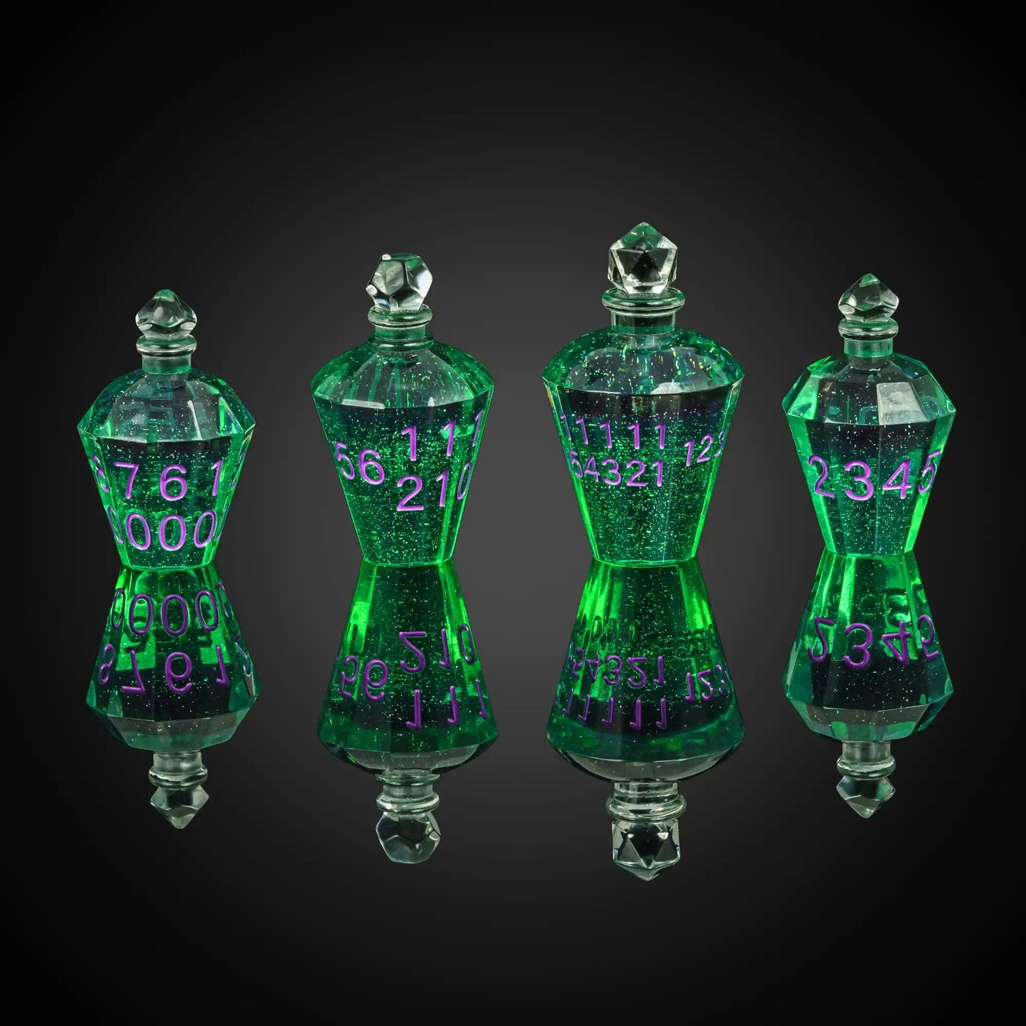 Potion Master Dice Set: Unique Potion Bottle Shaped Dice