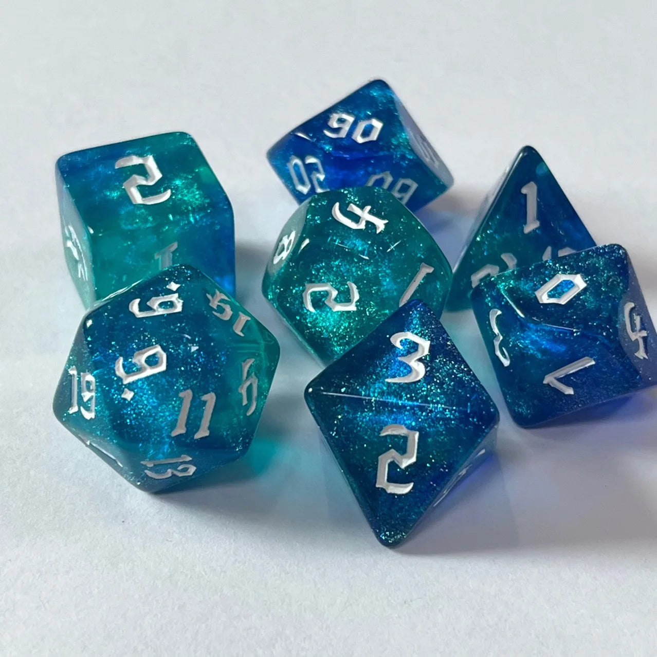 Vibrant Acrylic d20 Dice Set: Perfect for Young Adventures