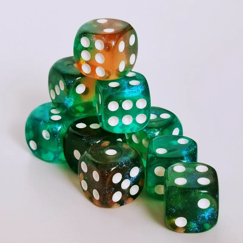 Rogue's Fury: Vibrant d6 Dice Set of 10